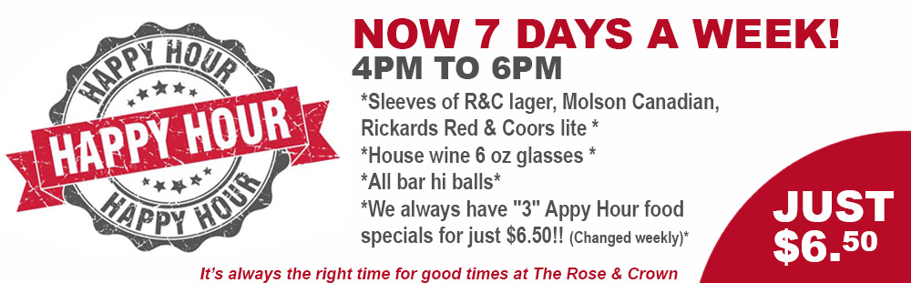 Rose & Crown Happy Hour Small